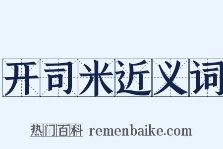 开司米近义词是什么意思的图片